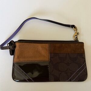 Coach Multicolor Patchwork Wristlet